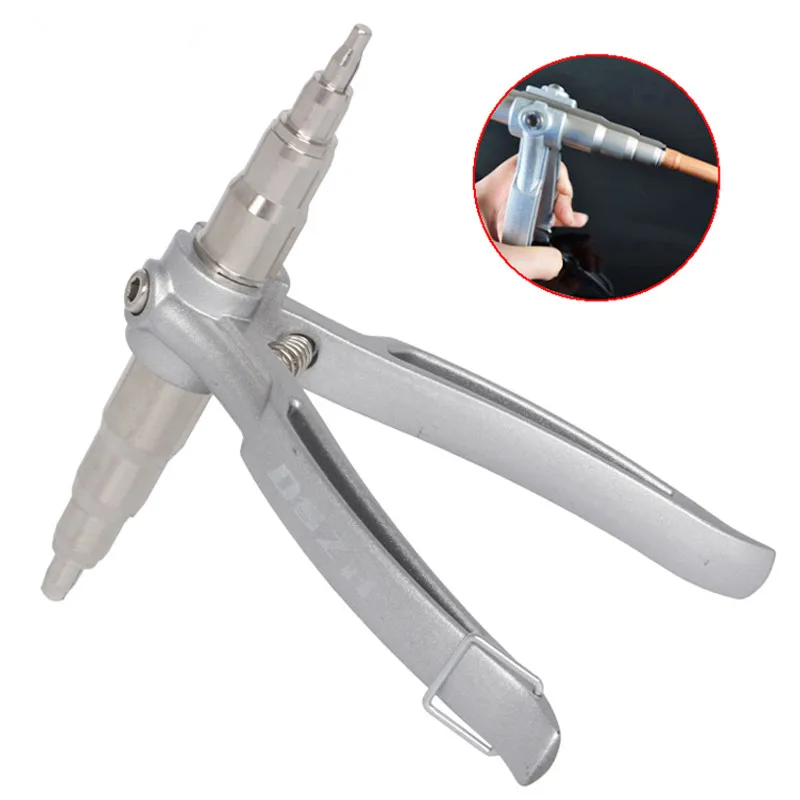 6-Piece Copper Tube Swaging Tool Set - Bearing Steel AC Pipe Expander With Hex Handle