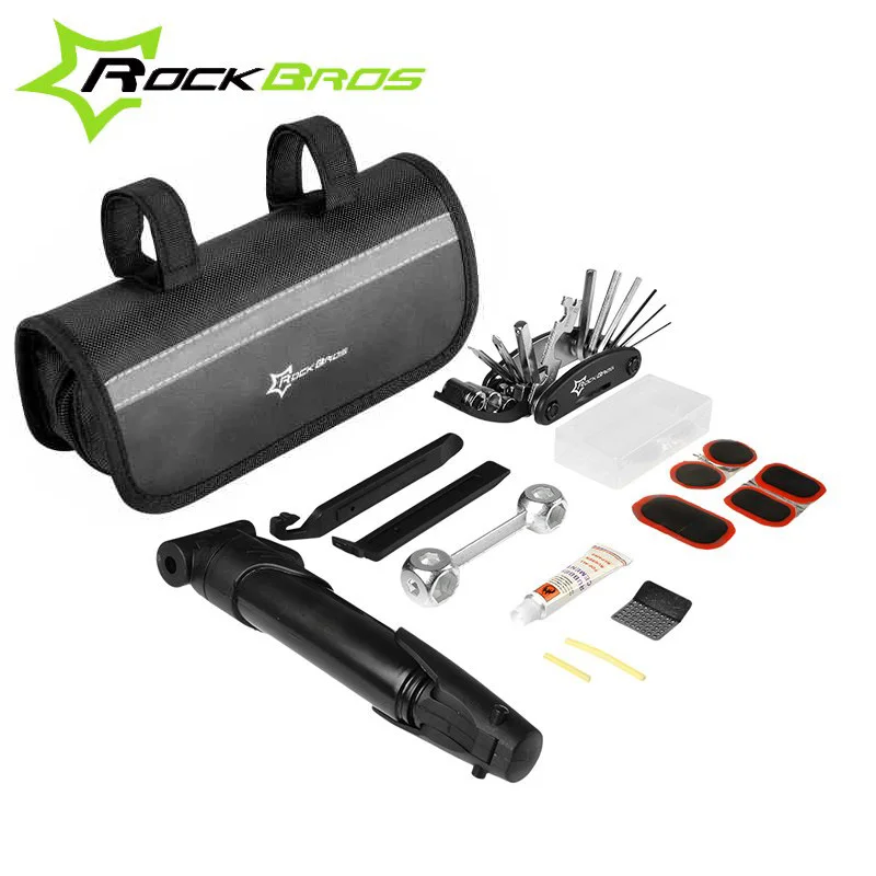 RockBros Portable Multi function Bike Tools Cycling Bike Tyre Repair