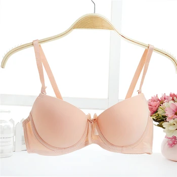 

Solid Cute Bow Seamless Brassiere Adam's Hand Push Up Bras Gather Massage Push Up Lingerie Bras for Girls Invisible Seamless Bra