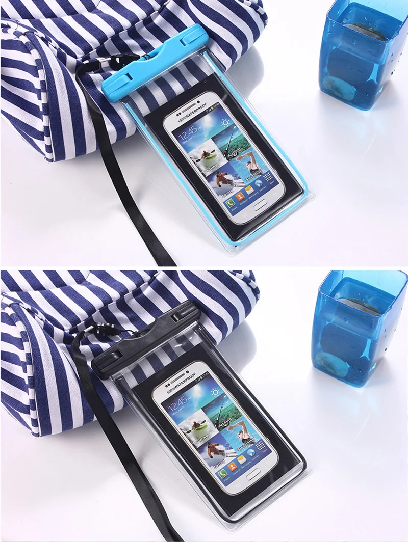 For LG Optimus G Pro 2 F350 D837 D838 Universal Cover Underwater Luminous Phone Case For LG V20 V30 Swim Waterproof Case