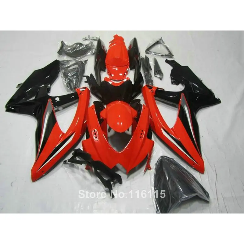 

fairing kit for SUZUKI K8 K9 GSXR 600 750 2008 2009 2010 red black GSXR600 GSXR750 08-10 fairings LS86