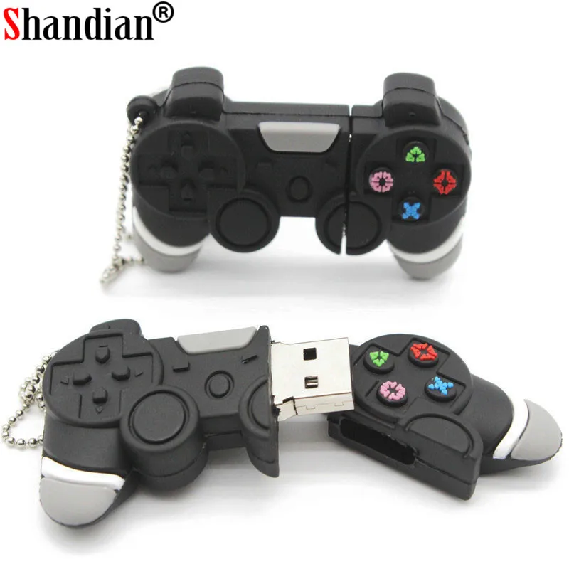 SHANDIAN usb флеш-накопитель, мультяшный геймпад, модель usb 2,0, флеш-накопитель, 4 ГБ, 8 ГБ, 16 ГБ, 32 ГБ, 64 ГБ, u-диск, usb флеш-диск