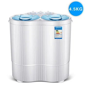 

230w power Mini washer can wash 4.5kg clothes+130w power 3kg dehydration twin tub top loading washer&dryer SEMI-AUTOMATIC