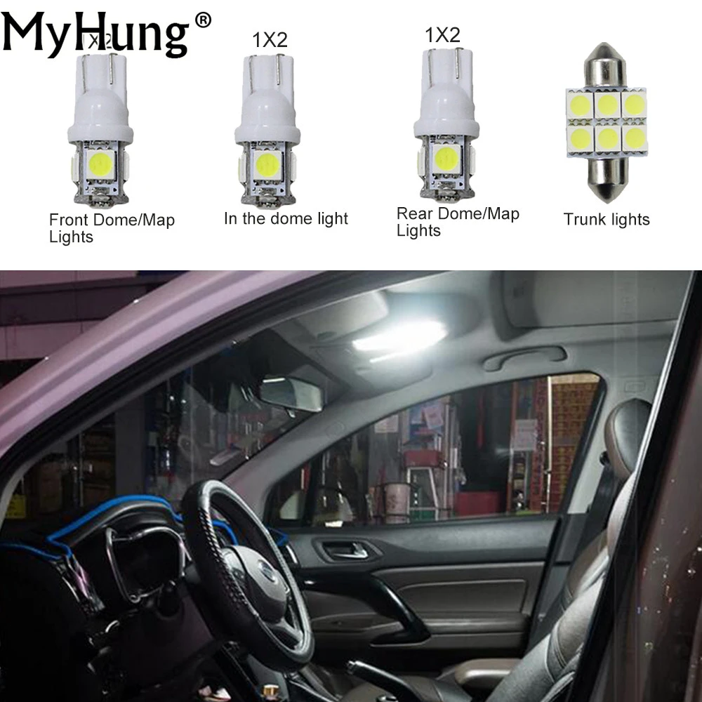 Dla Toyota Previa Acr50 Wygody Żarówki Samochodowe Oświetlenie Wewnętrzne Led C10W W5W Wymiana Żarówki Reflektorów Jasne Białe 7 Sztuk Na Zestaw|Set Led|Set Lightset Car - Aliexpress