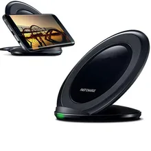 Новинка быстро Qi Беспроводной Зарядное устройство зарядного устройства Док станция для Samsung Galaxy S6 S7 край S7edge Примечание 5 телефон Быстрая зарядка