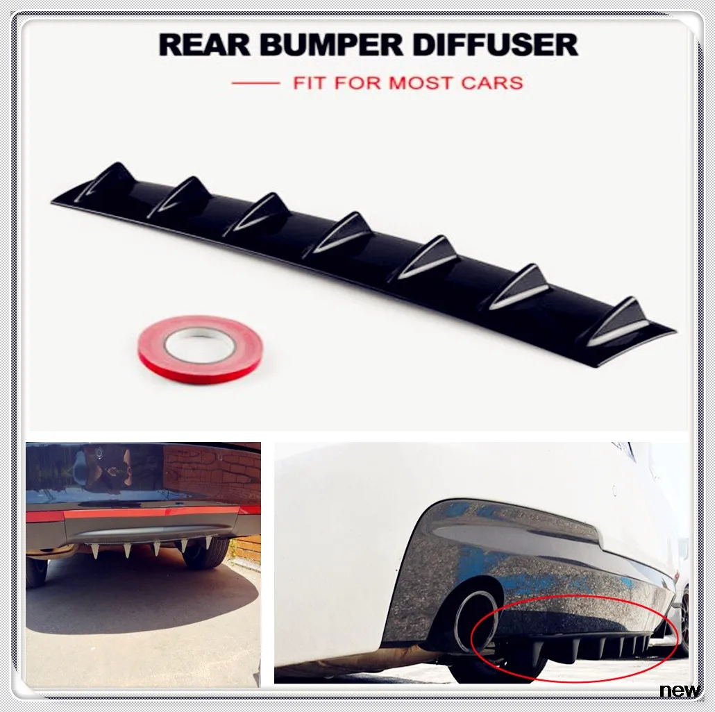 

car Rear Bumper Lip Fin ABS shark for YAMAHA Renault Trucks Dacia Citroen Kenworth Infiniti Skoda Octavia A7