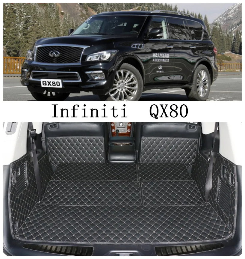 For Infiniti QX80 2013 2019 Full Rear Trunk Tray Liner Cargo Mat Floor