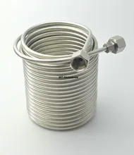 50' Stainless Steel Coil Tube Immersion Wort Chiller Beer Cooler Home Beer Brew Heat Exchanger