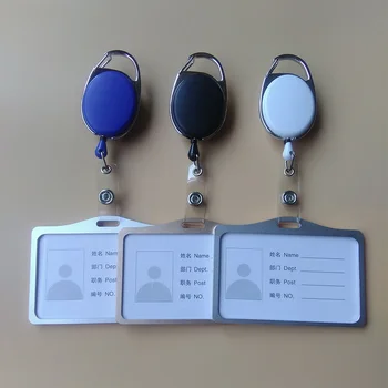 

2017 Adjustable 60cm horizontal Badge clip of metal aluminum alloy ID card display ID card personality contracted work offices