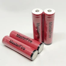 MasterFire Original Sanyo Protected 18650 UR18650w2 3.7V 1500mah Rechargeable Battery Lithium Batteries with PCB