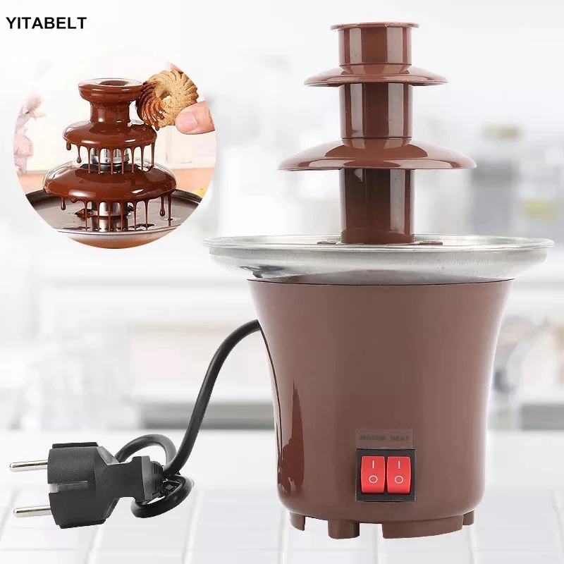 

Mini Chocolate Fountain Household Chocolate Melting Machine Electric Heating Chocolate Fountain Hotpot