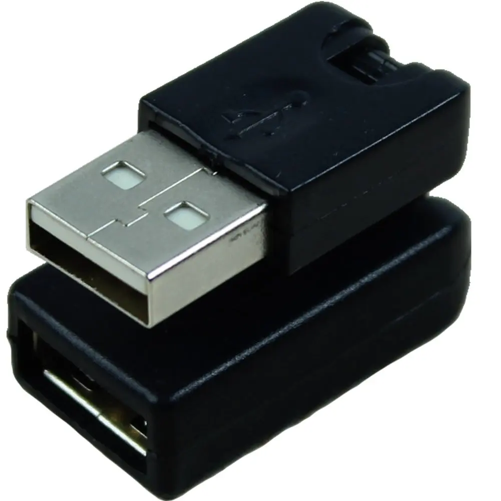 Удлинитель DSHA с углом поворота 2 0 градусов черный USB 360 штекер на гнездо |