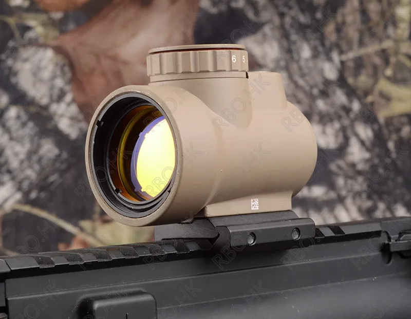 Тактический trijicon mro стиль 1x Red Dot прицел увеличение adatpor Picatinny крепление загар Охота Стрельба M9500