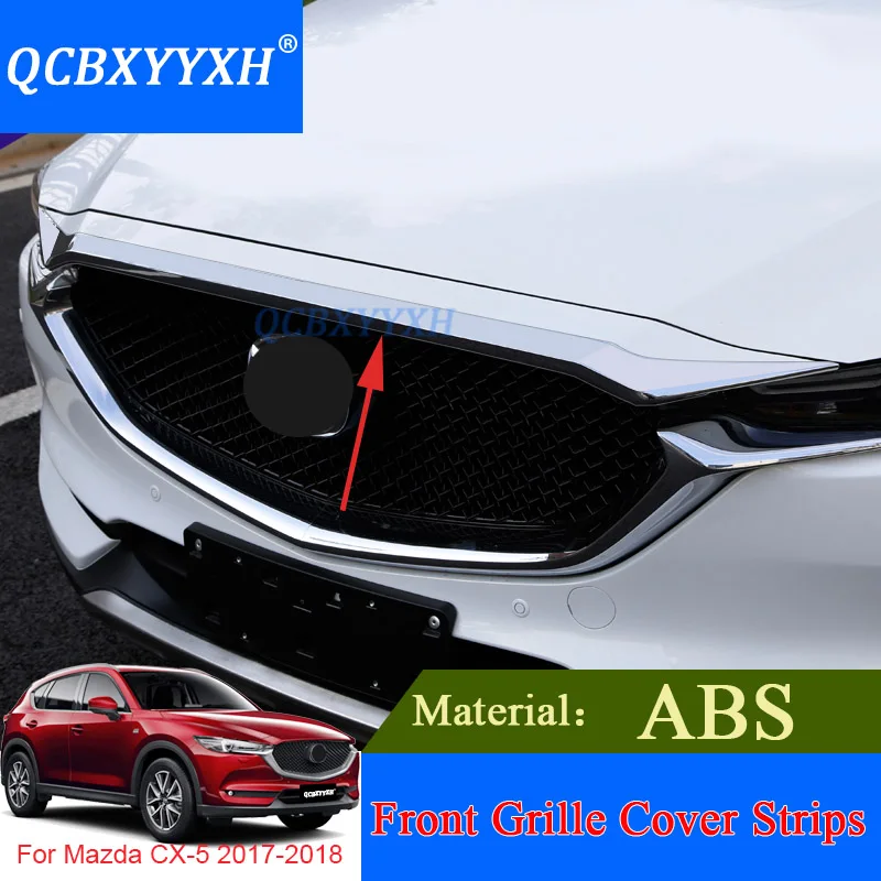 Qcbxyyxh Автомобильный дизайн ABS хром 1 шт. передняя решетка капюшон Двигатели для автомобиля чехол накладка для Mazda CX-5 внешний Блёстки интимные аксессуары