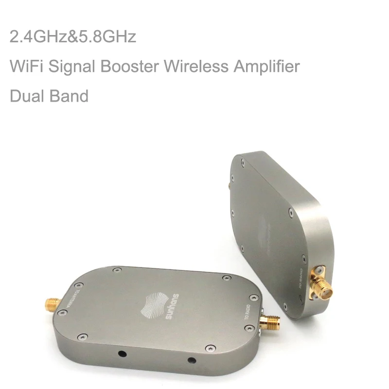 Sunhans eSunRC 2 4 ГГц и 5 8 IEEE 802 11/a/n/b/g двухдиапазонный 2000 МВт 33dBm UAV усилитель сигнала Wi-Fi |
