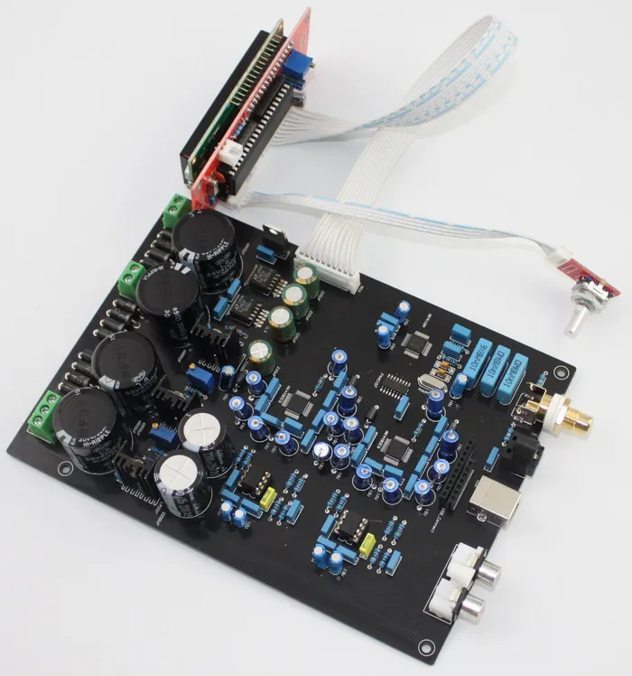 DAC AUDIO amplifier board AK4490EQ double and soft control board Support DOP DSD Optical fiber coaxial USB input