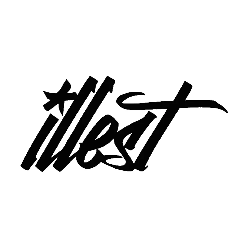 ILLEST Reflective Fun Drift Racing Motorcycle Car Sticker Decal BlackSilverlaser 20.59 (2)