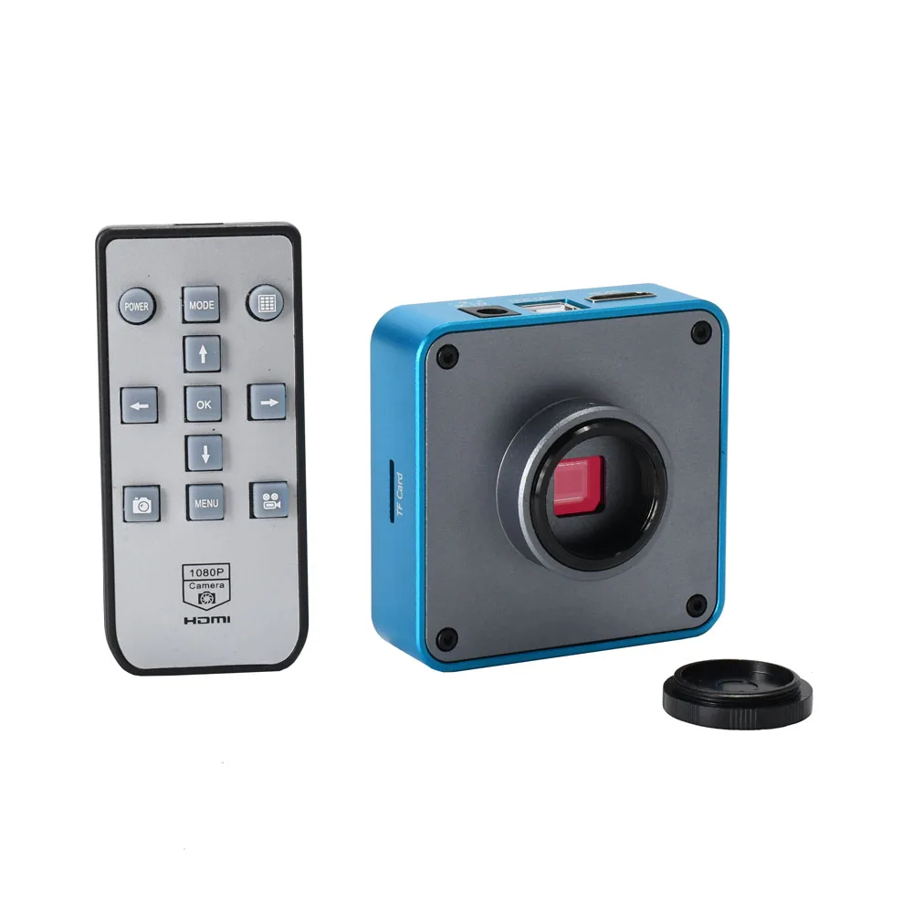 

34MP 1080P Digital Video HDMI Microscope Camera C-mount Lens for PCB Soldering Repair Dual Display Output
