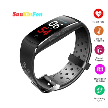 

U16 HD Color Screen Smart Wristband Bracelet Dynamic Heart Rate Blood Pressure Oxygen Smart Band for Huawei P9 Plus nova 3e 2S 2