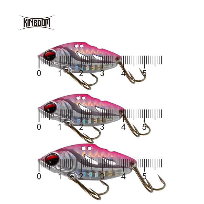 Королевство металлический, для рыболовства Тонущая приманка VIB 37 мм 8 г/41 мм 10,5 г/47 мм 14 г жесткая вибрационная приманка воблеры 4 цвета Модель 4004