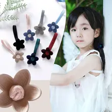 1 шт. темперамент женские волосы трехмерный цветок широкий резинки для волос кольцо леди тиара аксессуары для волос кожаный чехол G0502