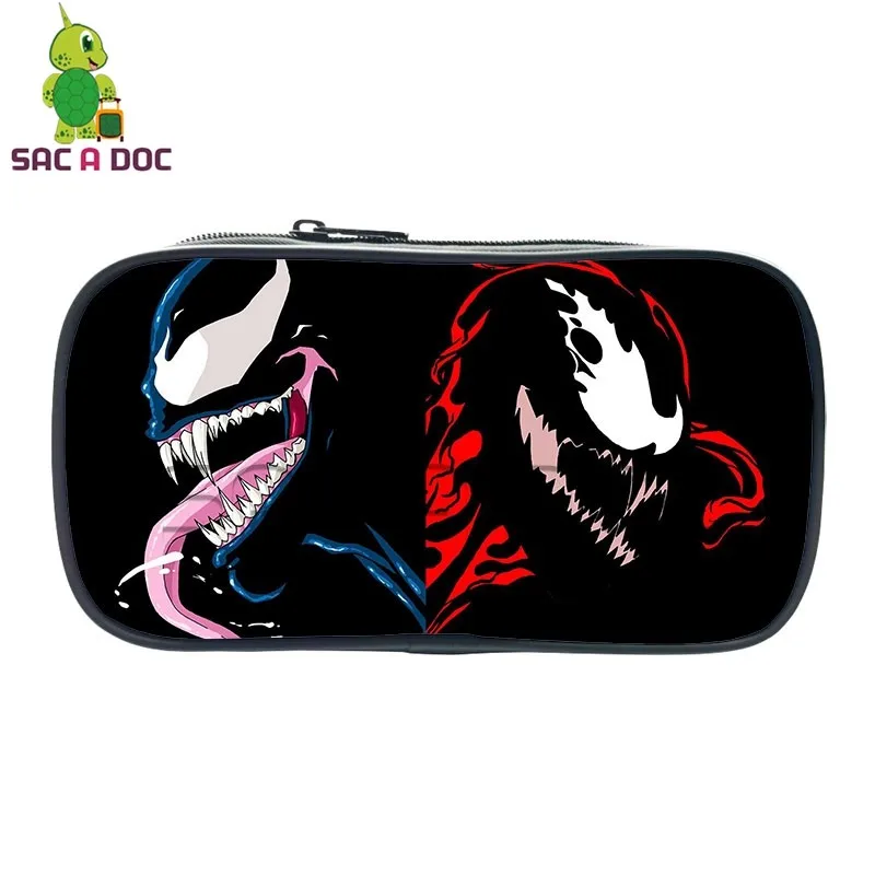 

Avengers Spider Man Venom Vs Carnage Printing Pencil Case for Boys Girls Stationery Supplies Case Women Mini Cosmetic Bags