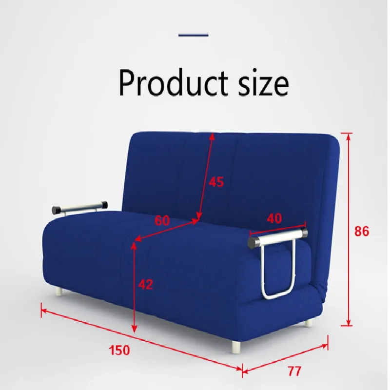 Модный Современный Большой раскладной диван-кровать 1,5 метров 1,2 простой двойной тканевый шезлонг с татами