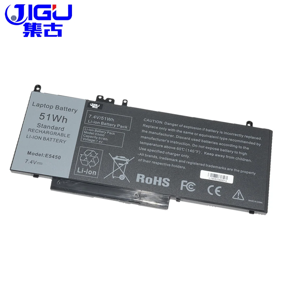 Новый аккумулятор JIGU с 4 ячейками для ноутбука Dell Latitude E5450 E5470 E5570 E5550 Series 6MT4T G5M10 8V5GX