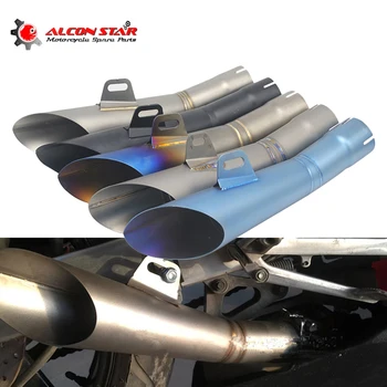 

Alconstar-Universal Moto Motorcycle GP Pot Escape Motorcross Scooter AK Exhaust Pipe Muffler Z750 R1 R6 MT03 FZ1 Ninja