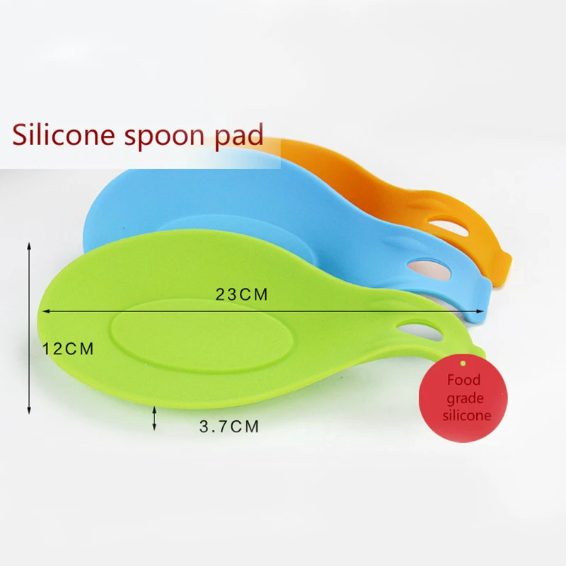 1 шт. силиконовая изоляционная ложка термостойкая подставка под тарелку для напитков стеклянная подставка Подставка для ложки для еды коврик держатель для горшка кухонные аксессуары