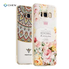 3D Impression en Relief Effacer Souple TPU Cas Pour Samsung Galaxy S8 téléphone Couverture Arrière Ultra-mince Shell Fundas Pour Samsung Galaxy S8 Plus