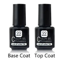 7 мл УФ-гель для ногтей верхнее покрытие 2 шт. основа и верхнее покрытие Лаки гель для ногтей праймер длительное впитывание УФ гель для ногтей маникюр