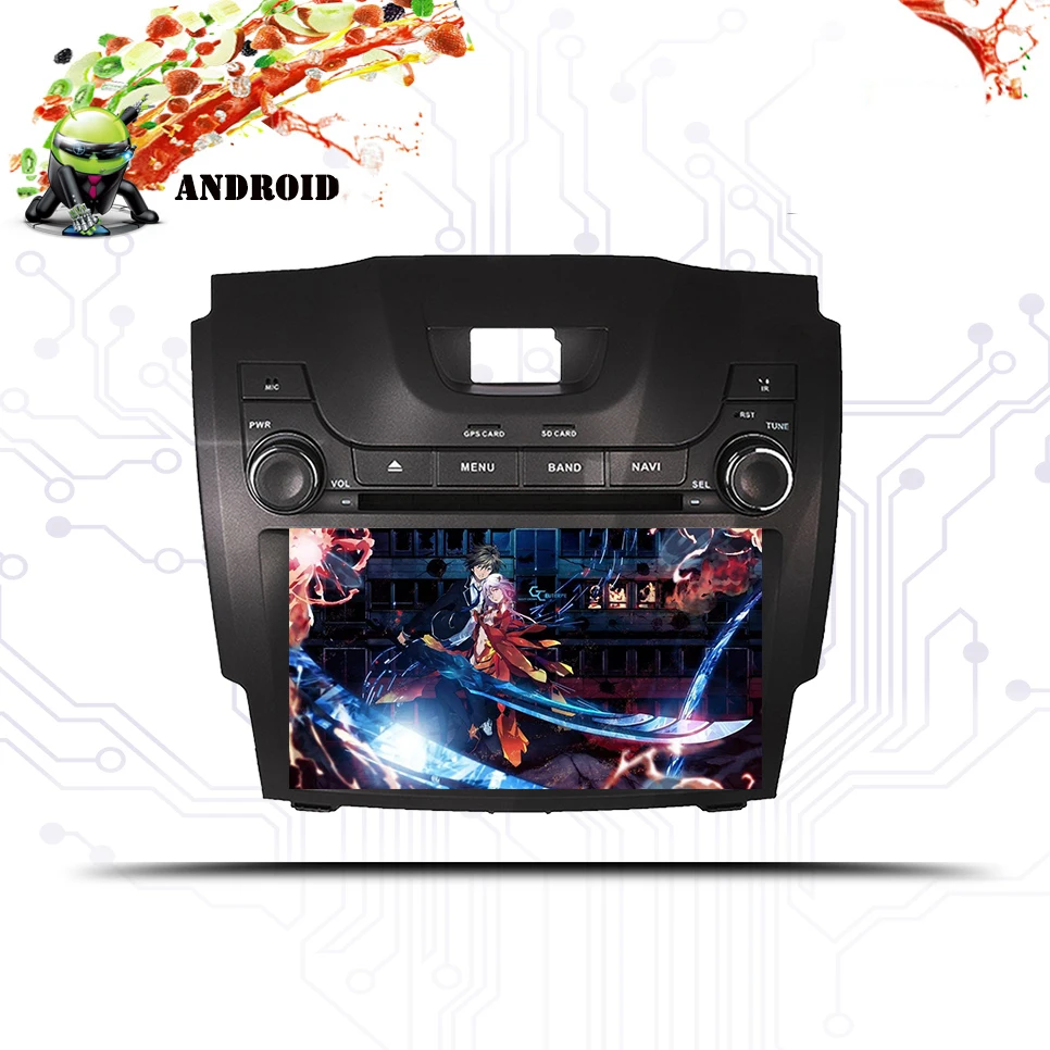 Best 2 DIN 8" Android 9.0 Car DVD Player For Chevrolet Holden S10 TRAILBLAZER COLORADO ISUZU DMAX In-dash Car GPS Radio Audio Video 3