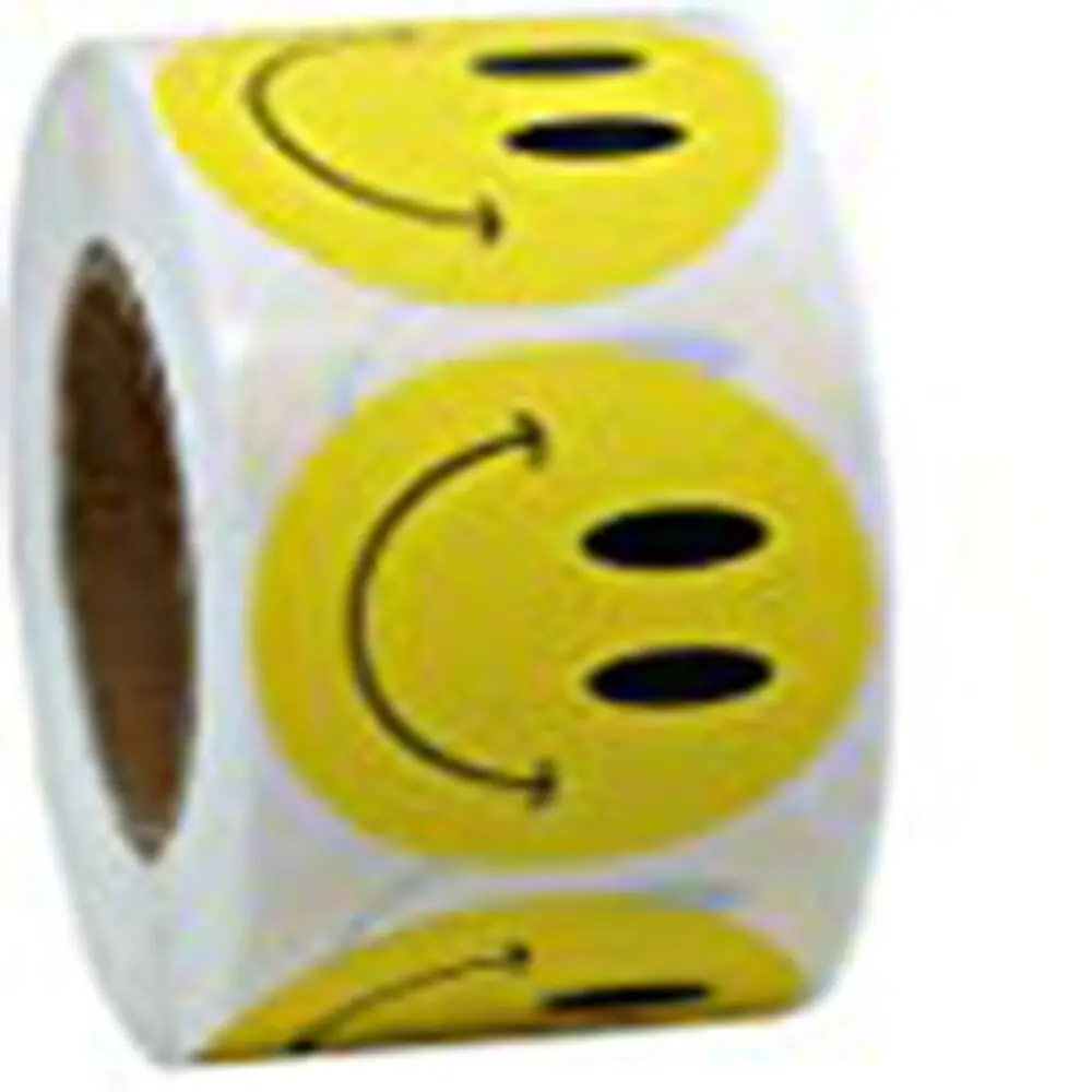 Yellow Smiley Happy Sticker 2\