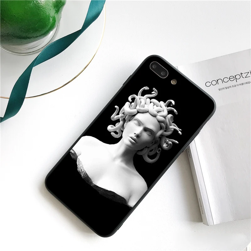 Babaite Medusa Vaporwave Glitch Art Cover Black Soft Shell Phone Case for iPhone 5 5Sx 6 7 7plus 8 8Plus X XS MAX XR 10 Case Babaite Medusa Vaporwave Glitch Art Cover Black Soft Shell Phone Case for iPhone 5 5Sx 6 7 7plus 8 8Plus X XS MAX XR 10 Case