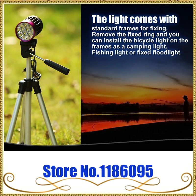 

TrustFire TR-D014 Waterproof 3200LM 7*CREE XM-L2 LED Bicycle Lamp Bike Light 4-Mode with 6000mAh 18650 Battery Pack flashlight