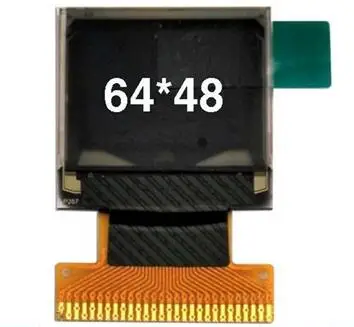 0 66 дюймов 28P SPI синий/белый COG oled-экран SSD1306 Привод IC I2C интерфейс 64*48 | Электронные