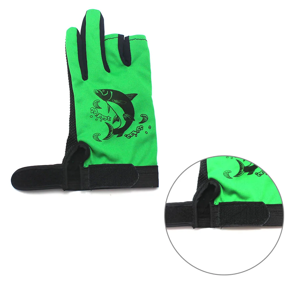 1 пара, прочные противоскользящие перчатки для охоты и рыбалки на открытом воздухе, перчатки без пальцев/3 перчатки для наживки на палец, спортивные Нескользящие перчатки