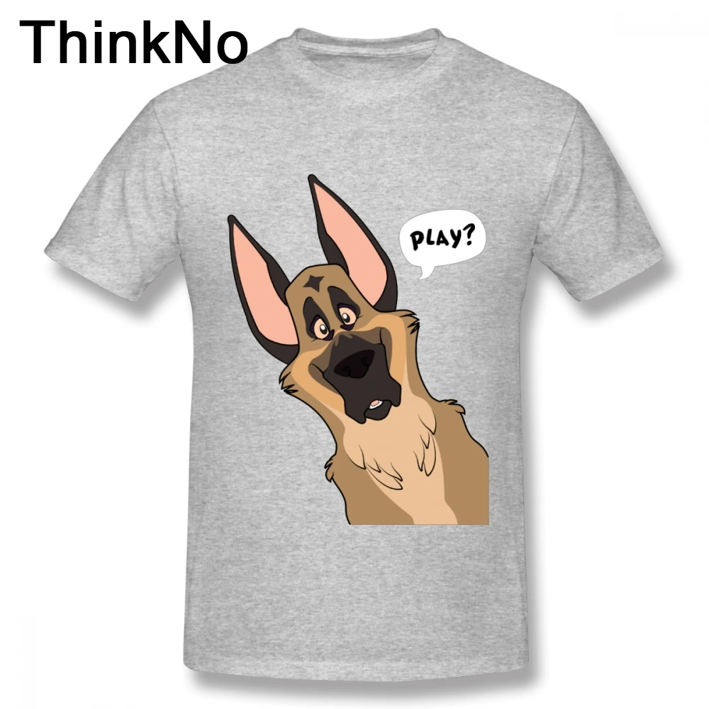 

Grinning German Shepherd Dog t shirt Camiseta Leisure Round Collar Leisure Man Pure Cotton S-6XL Big Size Tshirt