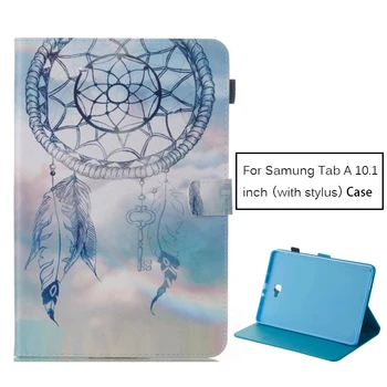 

For Samsung Galaxy Tab A A6 10.1 P580 P585 Tablet Case Print Design Folio PU Leather Protective Cover Shell Sleeve Protector