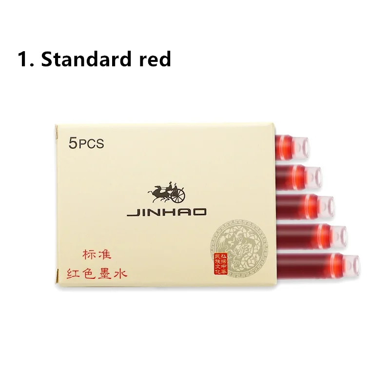 60 шт./лот 12 разных цветов картридж перьевая ручка Jinhao универсальные чернила канцелярские принадлежности офисные школьные принадлежности A6294