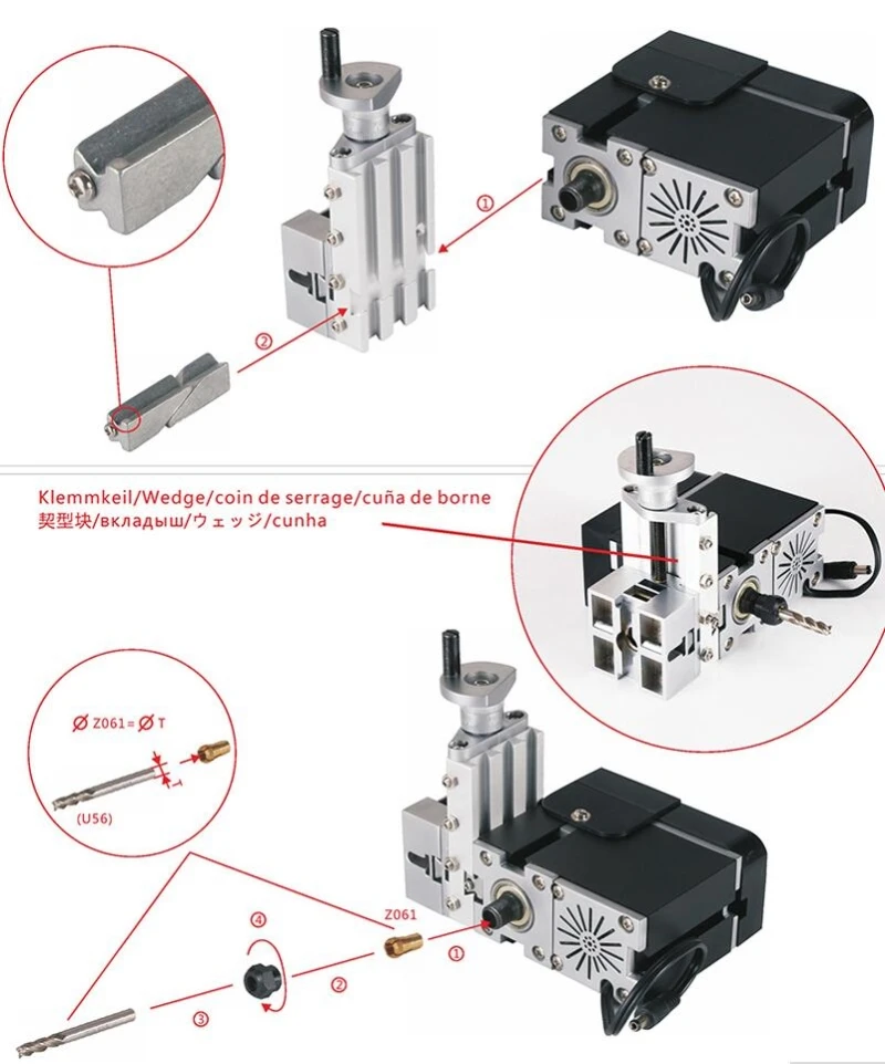 Thefirsttool Zhouyu TZ20005MM большая мощность 60 Вт Мини Металл Горизонтальный фрезерный станок 12000r/мин Дети DIY образование лучший подарок