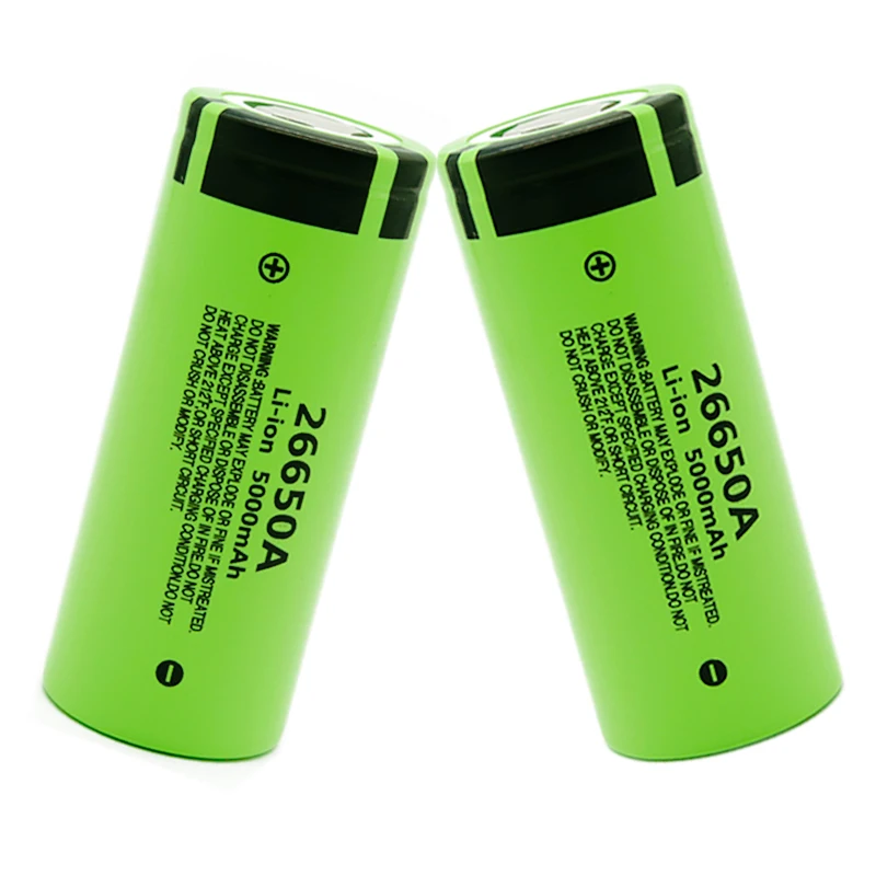 Новый 26650 аккумулятор 5000 mAh литий ионная аккумуляторная батарея для Panasonic