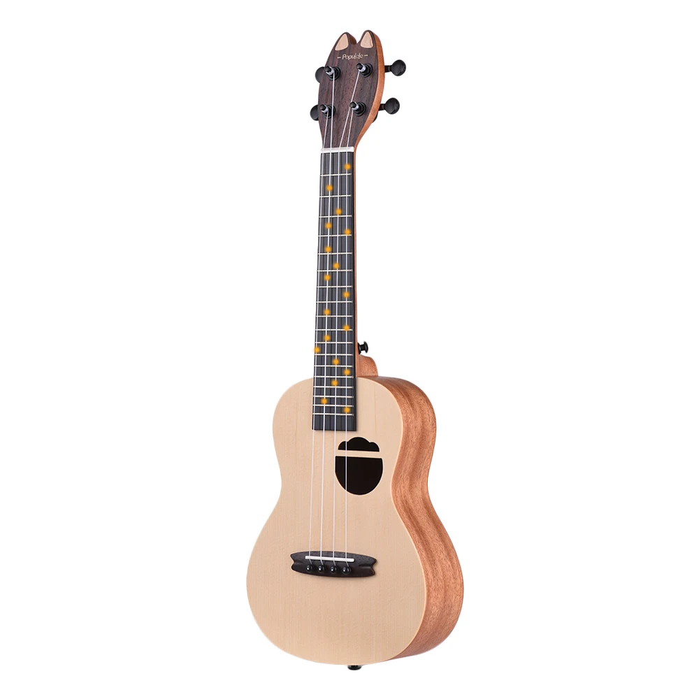 

Populele Q1 23 Inches Smart Concert Ukulele Ukelele Uke Supports APP Teaching BT Connection ABS Fretboard for Beginners