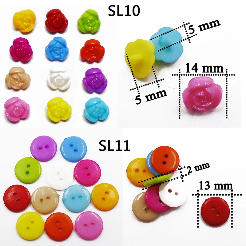 ZIEENE, смешанные, 100 шт, 12 цветов, Мультяшные цветные кнопки, крашеные, для детей, пластиковые кнопки, сделай сам, для шитья, скрапбукинга, для рукоделия