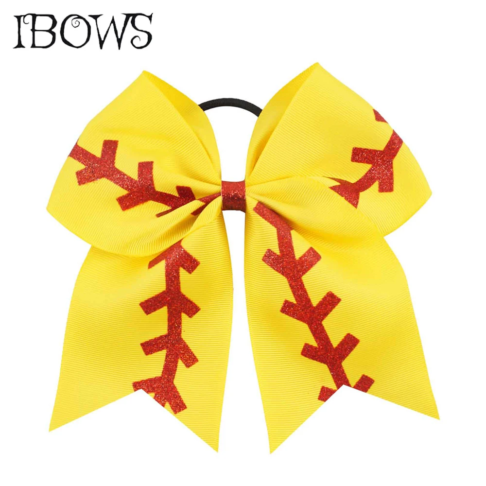 Headband Glitters Softball Girl Head Bow Cheer Leading Head-wear Accessories New