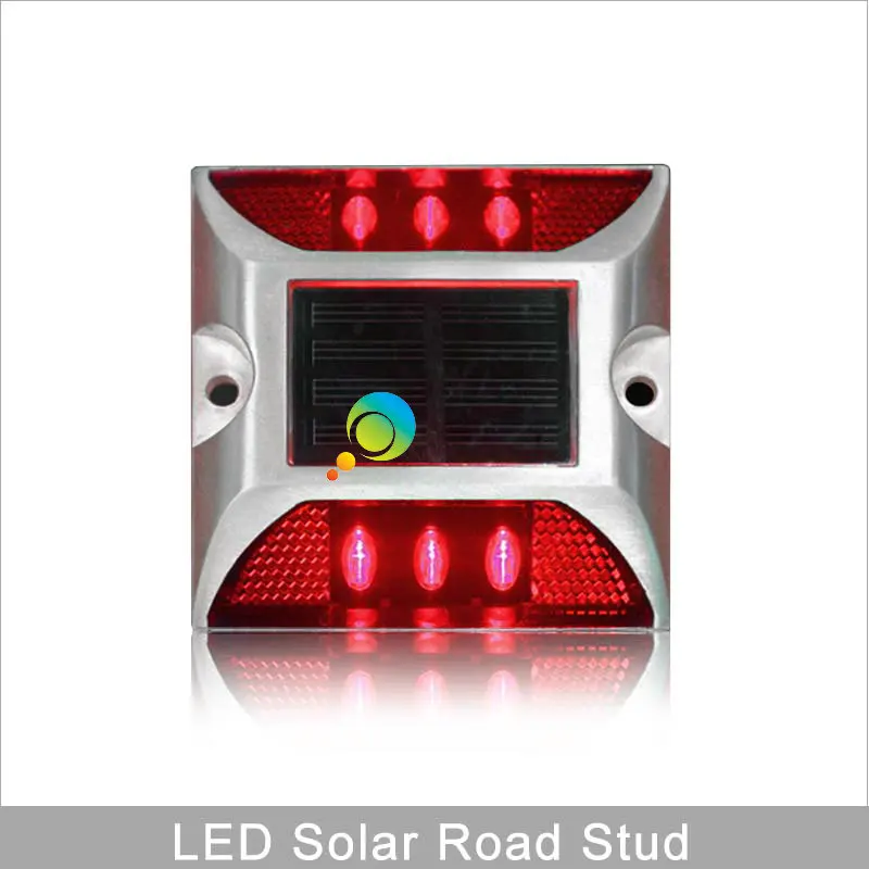 Устойчивый вещей IP68 безопасности дорожного движения квадратный дизайн красная сигнальная лампа на солнечной энергии светодиодный дорожный отражатель маркер