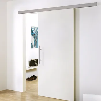 

Modern 6.6FT Silver Aluminum Barn Door Hardware for Sliding Doors