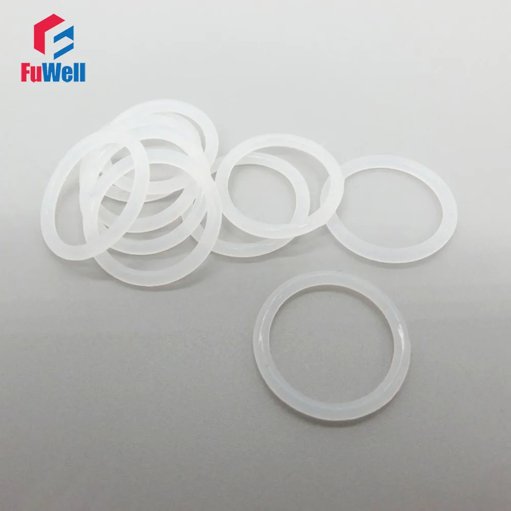 Transparent Silicon O ring 1.9mm Thickness Rubber O Rings Seals Gasket