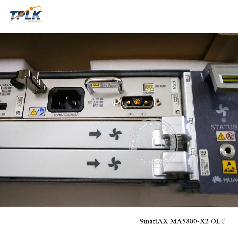 Горячая Распродажа HW MA5800-X2 OLT, с 2* MPSC+ интегрированная плата(с 4*10G портом)+ 1* PISB AC+ DC мощность сначала 40 Гбит/с Оптический линейный терминал